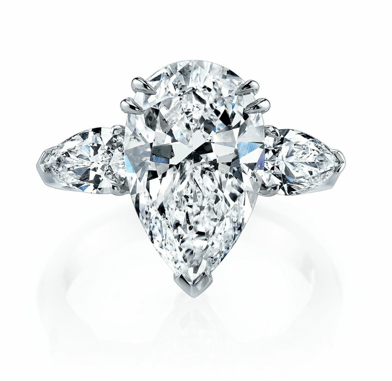 Pear Shaped Diamond Engagement ring by Joshua J | Alson Jewelers