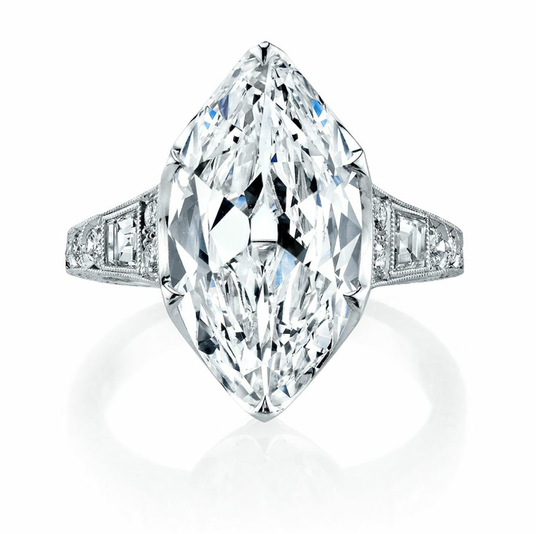 5.45 Carat Marquise Diamond Engagement Ring | Alson Jewelers