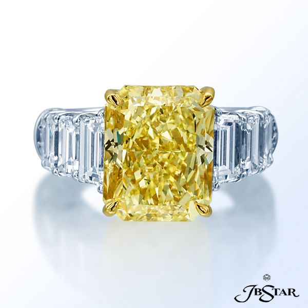 JB Star Fancy Yellow Diamond Engagement Ring | Alson Jewelers