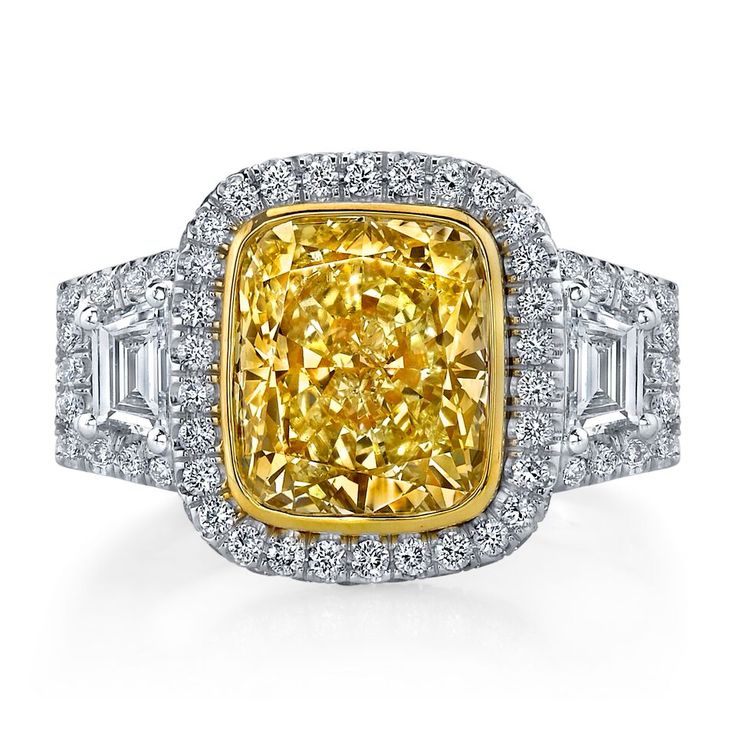 Alson Signature Collection Fancy Yellow Radiant Cut Engagement Ring | Alson Jewelers