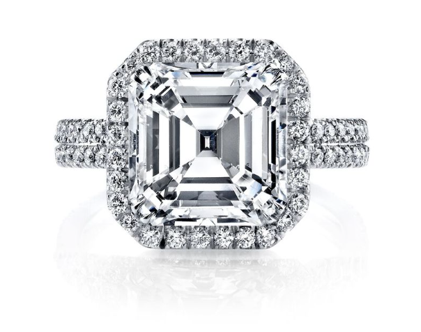 Alson Signature Collection 5.01 Asscher Cut Engagement Ring | Alson Jewelers