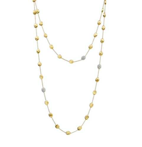 a yellow gold chain necklace