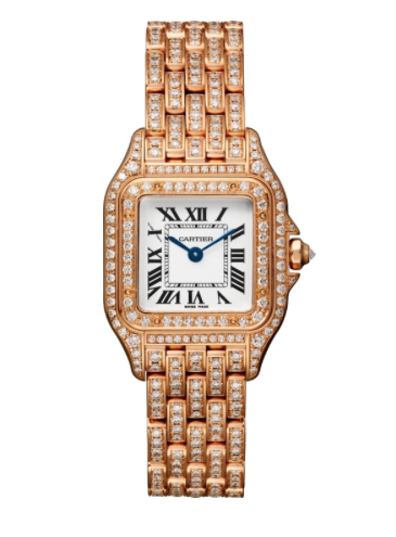 Panthère de Cartier Watch, Small Model, Pink Gold, Diamonds | Alson Jewelers