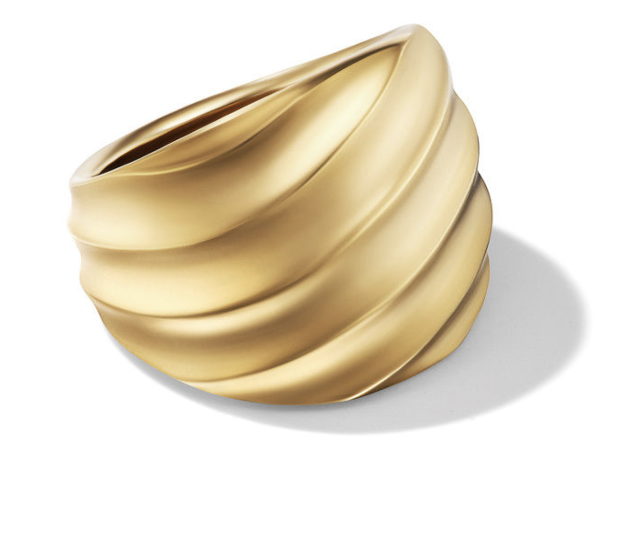 David Yurman Saddle Ring in 18K Yellow Gold