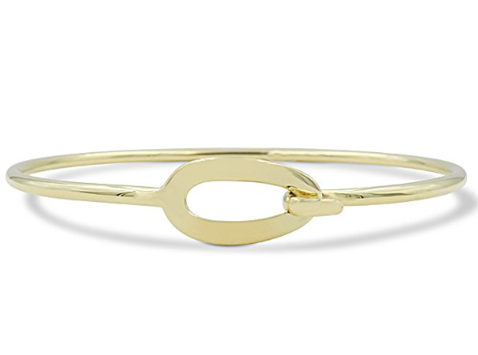 Ippolita 18K Yellow Gold Cherish Link Hook Closure Bangle Bracelet | Alson Jewelers