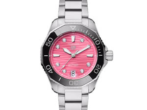 TAG Heuer Aquaracer Watch with Pink Face