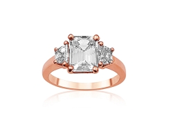Alson Signature Collection 14K Rose Gold Diamond Engagement Ring