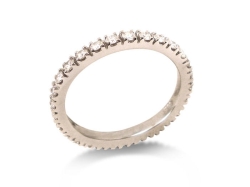 Alson Special Value 18K White Gold Diamond Eternity Ring