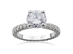 Alson Signature Collection Platinum Diamond Engagement Ring