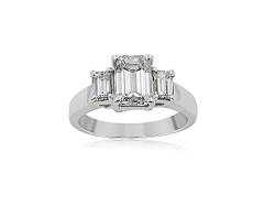 Alson Signature Collection Platinum Diamond Engagement Ring