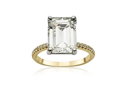 Alson Signature Collection 18K Yellow Gold & Platinum Diamond Engagement Ring