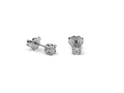 Alson Signature Collection 14K White Gold .36CTW Diamond Stud Earrings