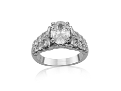 Alson Signature Collection 18K White Gold & Platinum Diamond Engagement Ring