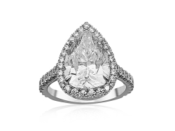 Alson Signature Collection Platinum Diamond Halo Engagement Ring