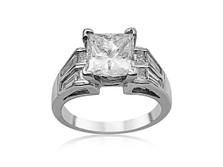 Alson Signature Collection Platinum Diamond Engagement Ring