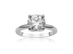 Alson Signature Collection Platinum Diamond Solitaire Engagement Ring