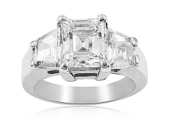 Alson Signature Collection Platinum Diamond Engagement Ring