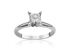 Alson Signature Collection 14K White Gold Diamond Solitaire Engagement Ring