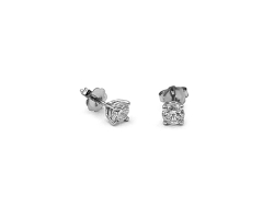 Alson Signature Collection 14K White Gold .49CTW Diamond Stud Earrings