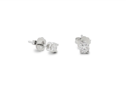 Alson Signature Collection 14K White Gold .27CTW Diamond Stud Earrings