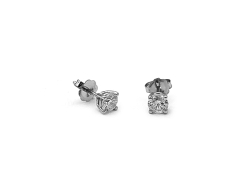 Alson Signature Collection 14K White Gold .50ctw Diamond Stud Earrings