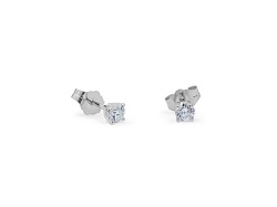 Alson Signature Collection 14K White Gold .28CTW Diamond Stud Earrings