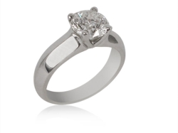 Elara Platinum Diamond Solitaire Engagement Ring