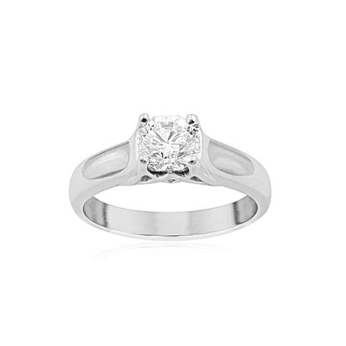 Elara Platinum Diamond Solitaire Engagement Ring