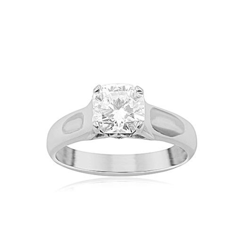 Elara Platinum Diamond Solitaire Engagement Ring