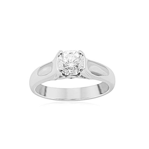 Elara Platinum Diamond Solitaire Engagement Ring