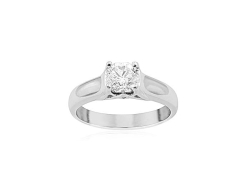 Elara Platinum Diamond Solitaire Engagement Ring