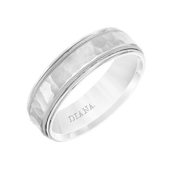 ArtCarved Men's 14K White Gold Band