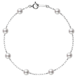 Mikimoto 18K White Gold 7