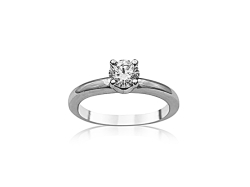 Alson Signature Collection 14K White Gold Diamond Solitaire Engagement Ring