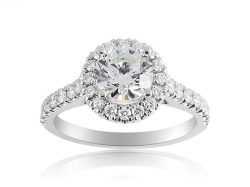 Alson Signature Collection 14K White Gold Diamond Engagement Ring