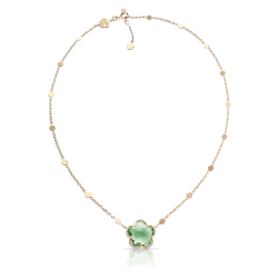 Pasquale Bruni 18K Rose Gold Bon Ton Dolce Vita Prasiolite and Diamond Necklace