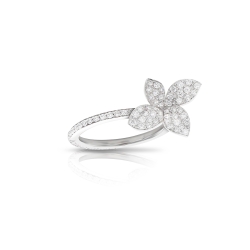 Pasquale Bruni 18K White Gold Petit Garden Diamond Ring