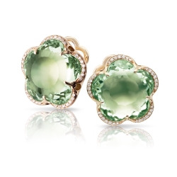 Pasquale Bruni 18K Rose Gold Bon Ton Dolce Vita Prasiolite and Diamond Earrings