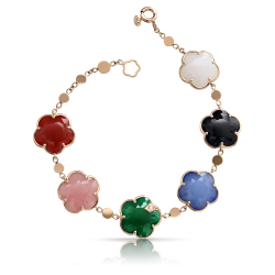 Pasquale Bruni 18K Rose Gold Petit Joli Bouquet Multi Gemstone Bracelet