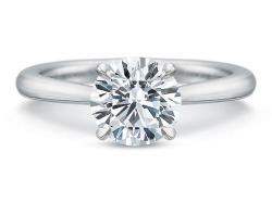 Precision Set Platinum New Aire 2.35MM Cathedral Solitaire Engagement Ring, Center Stone Sold Separately