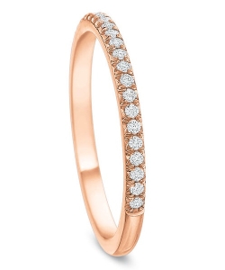 Precision Set 18K Rose Gold New Aire Split Shared Prong Diamond Band