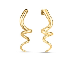 Roberto Coin 18K Yellow Gold Large Spiral Earrings