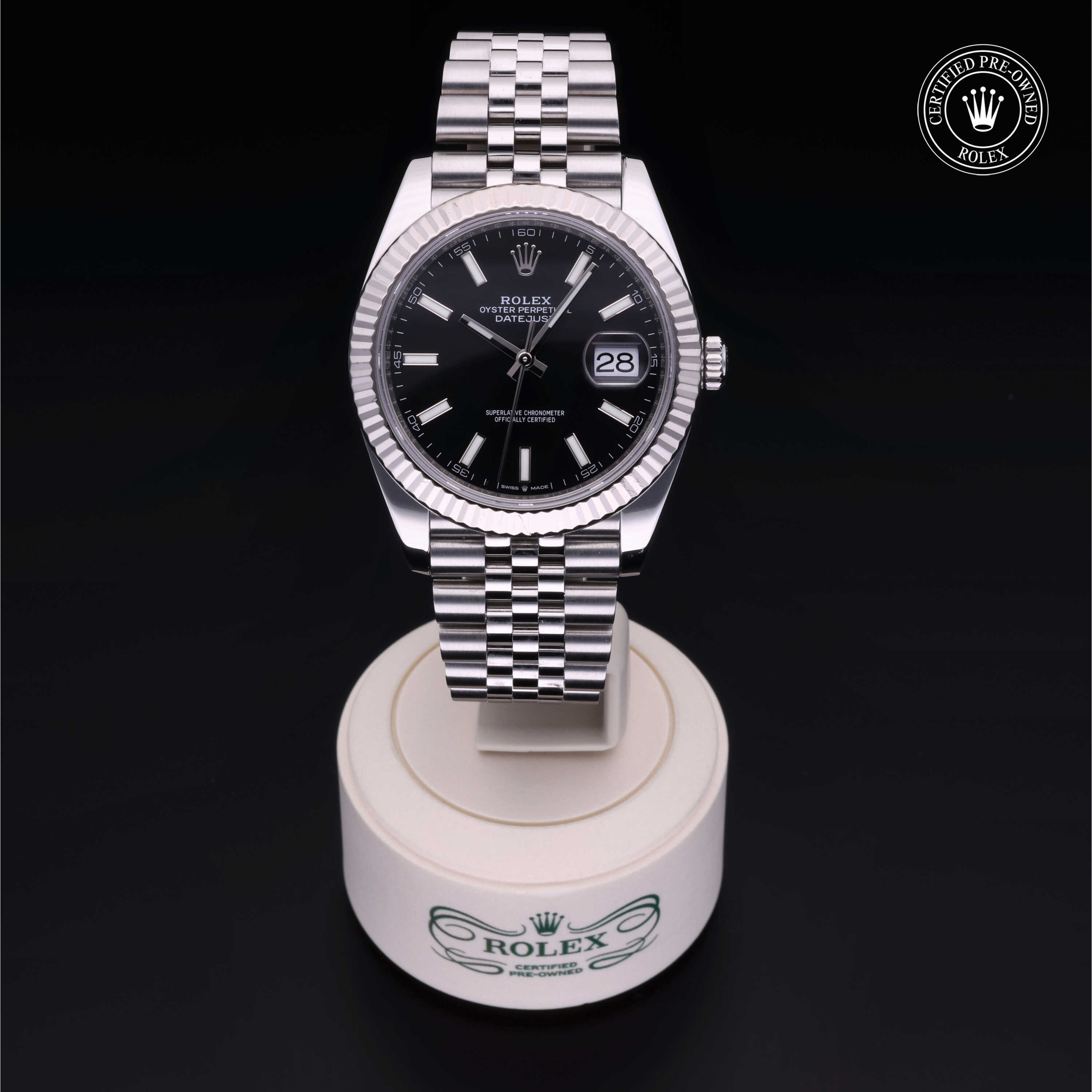 Rolex Datejust in Oystersteel and white gold M126334-0018 at Alson Jewelers