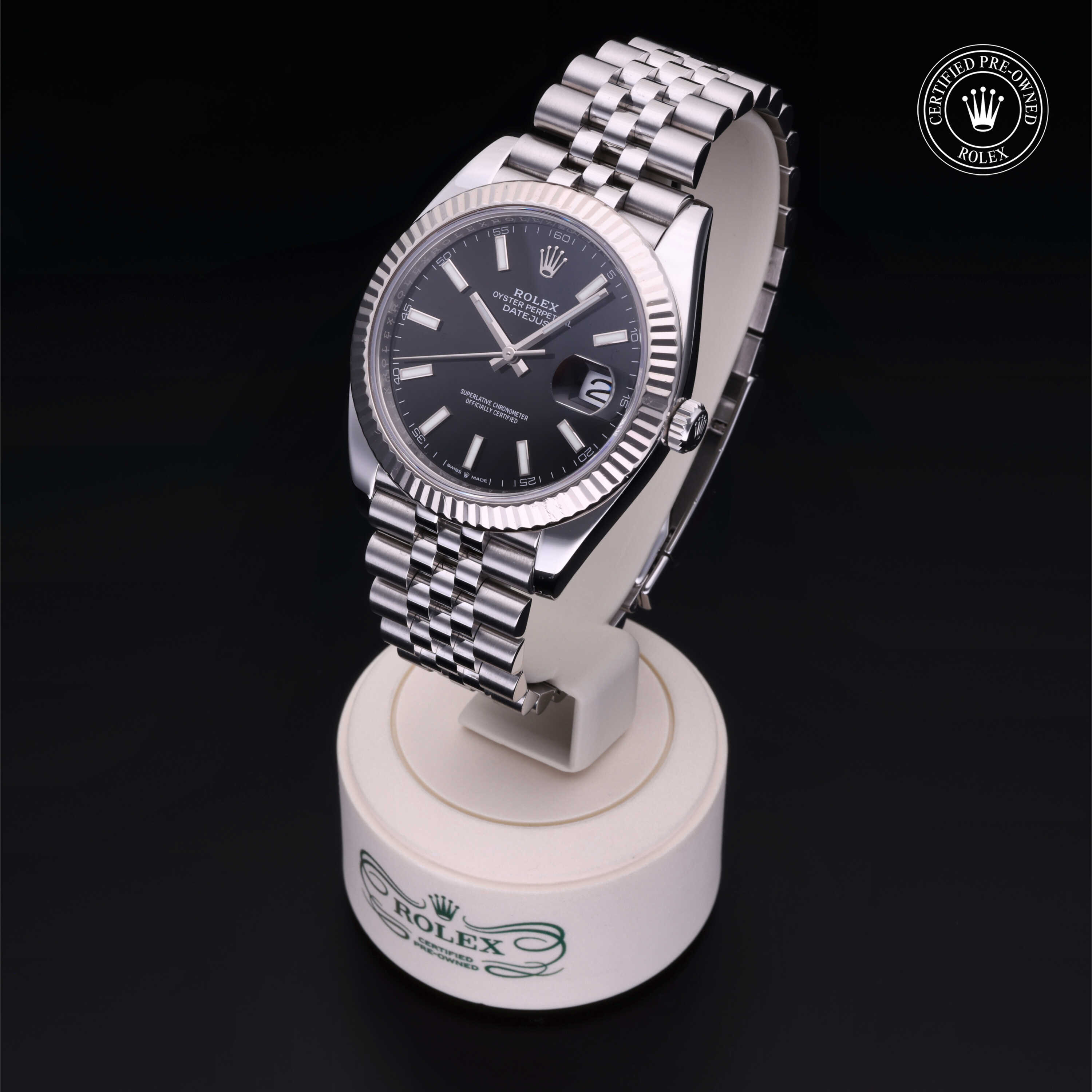 Rolex Datejust in Oystersteel and white gold M126334-0018 at Alson Jewelers