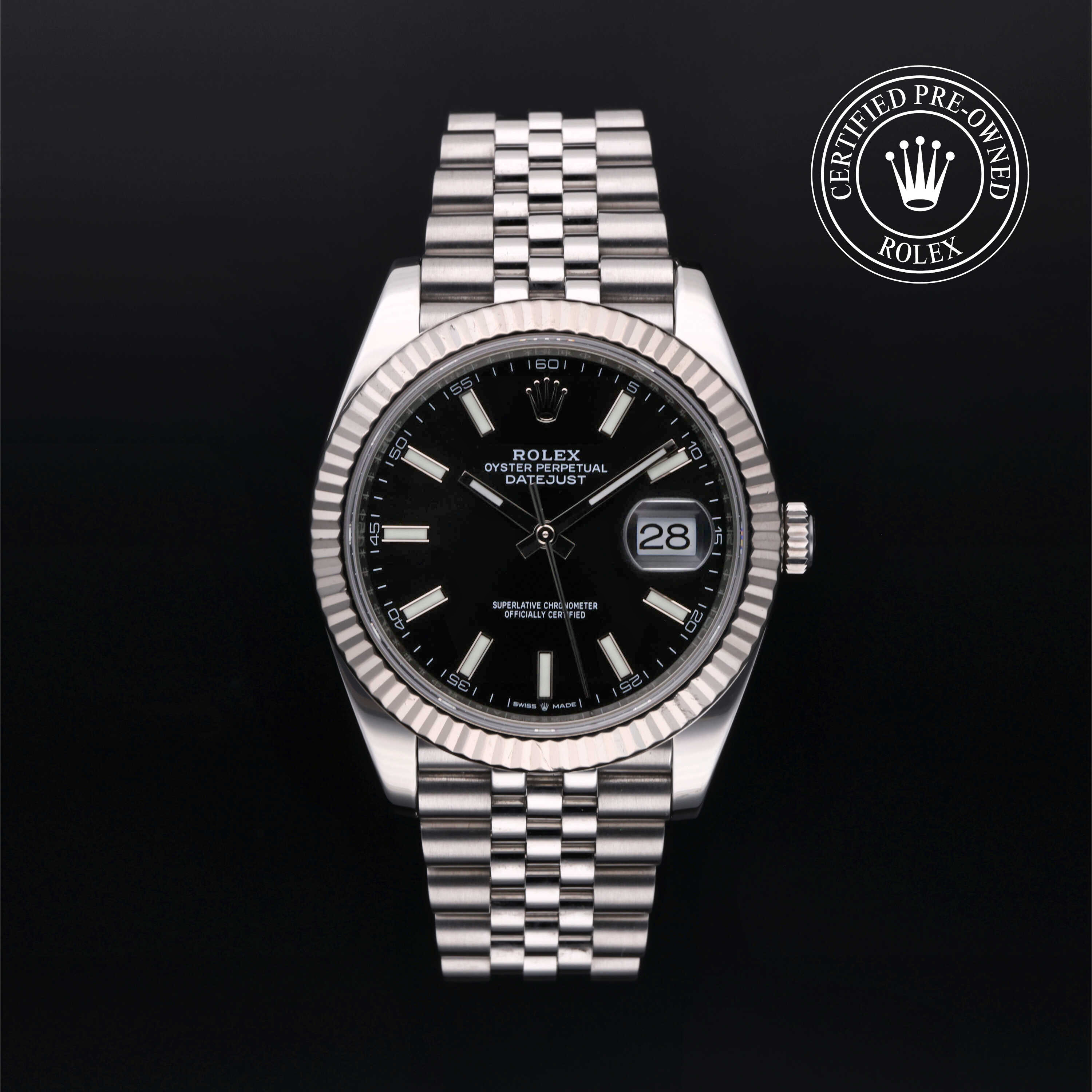 Rolex Datejust in Oystersteel and white gold M126334-0018 at Alson Jewelers