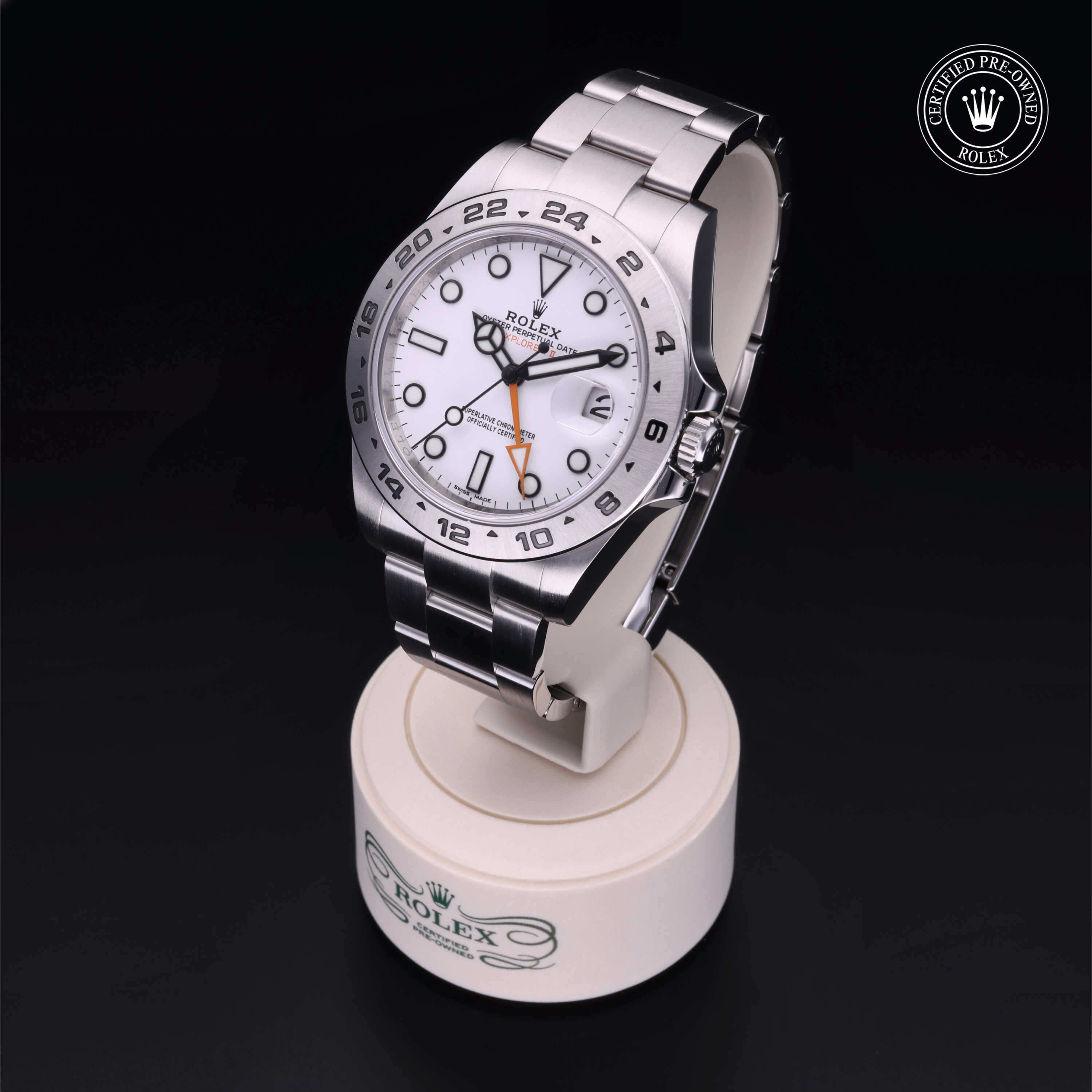 Rolex Explorer II in Oystersteel M216570-0001 at Alson Jewelers