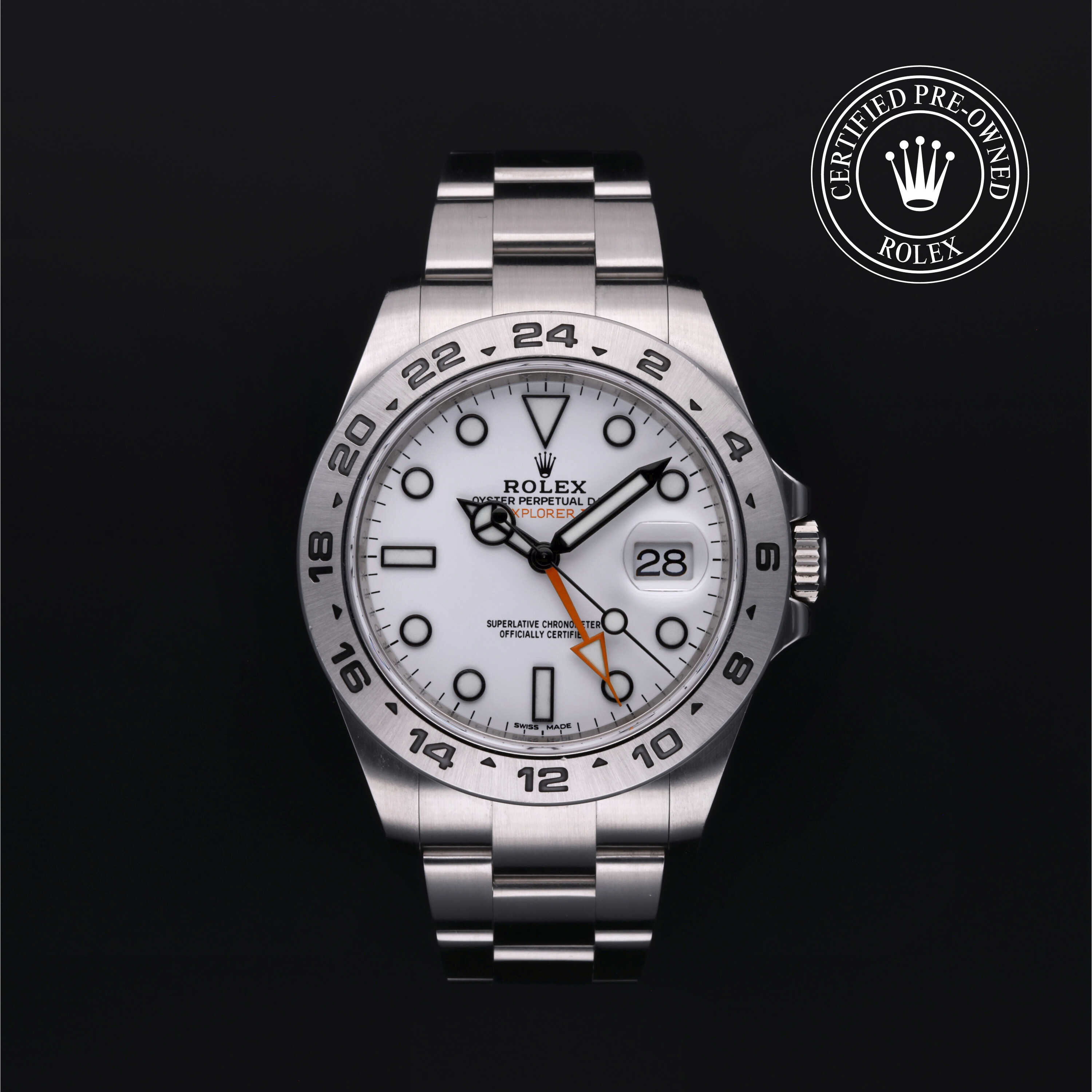 Rolex Explorer II in Oystersteel M216570-0001 at Alson Jewelers