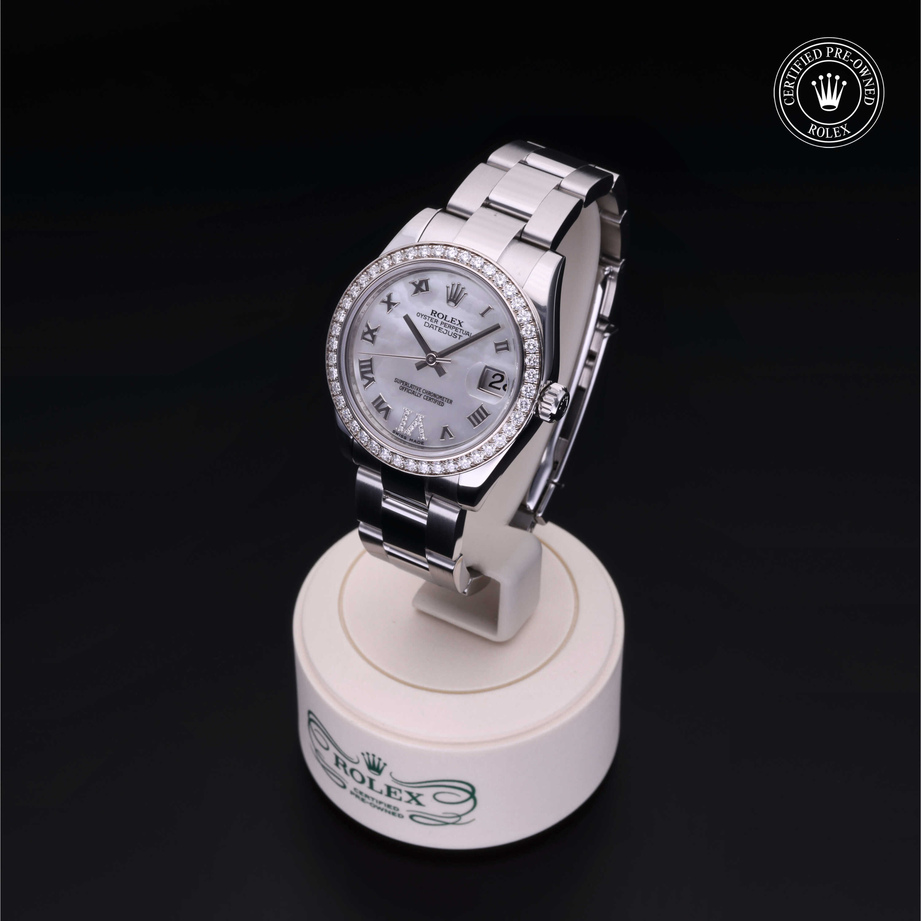 Rolex Datejust in Oystersteel and white gold M178384-0014 at Alson Jewelers