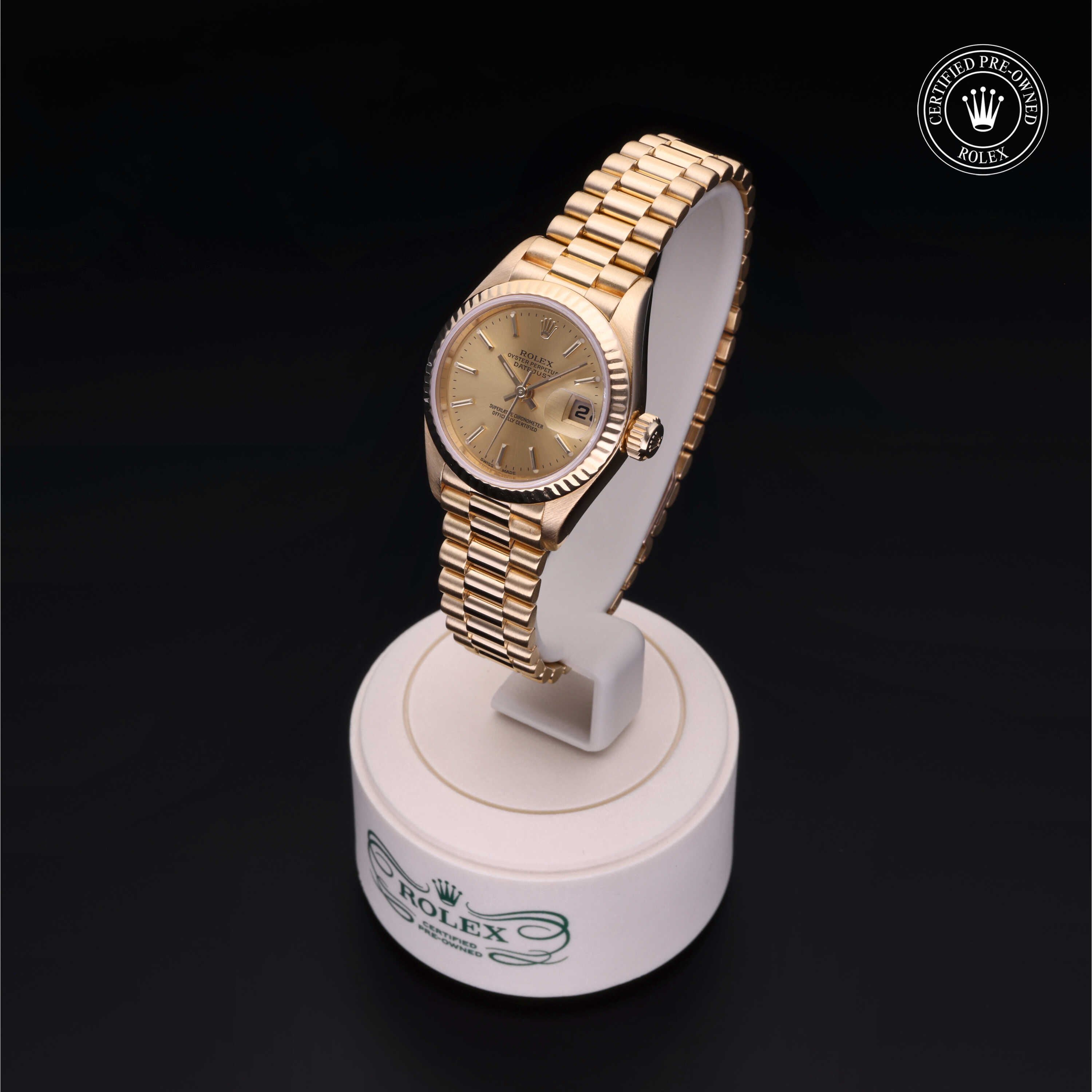 Rolex Lady-Datejust in 18 ct yellow gold  at Alson Jewelers