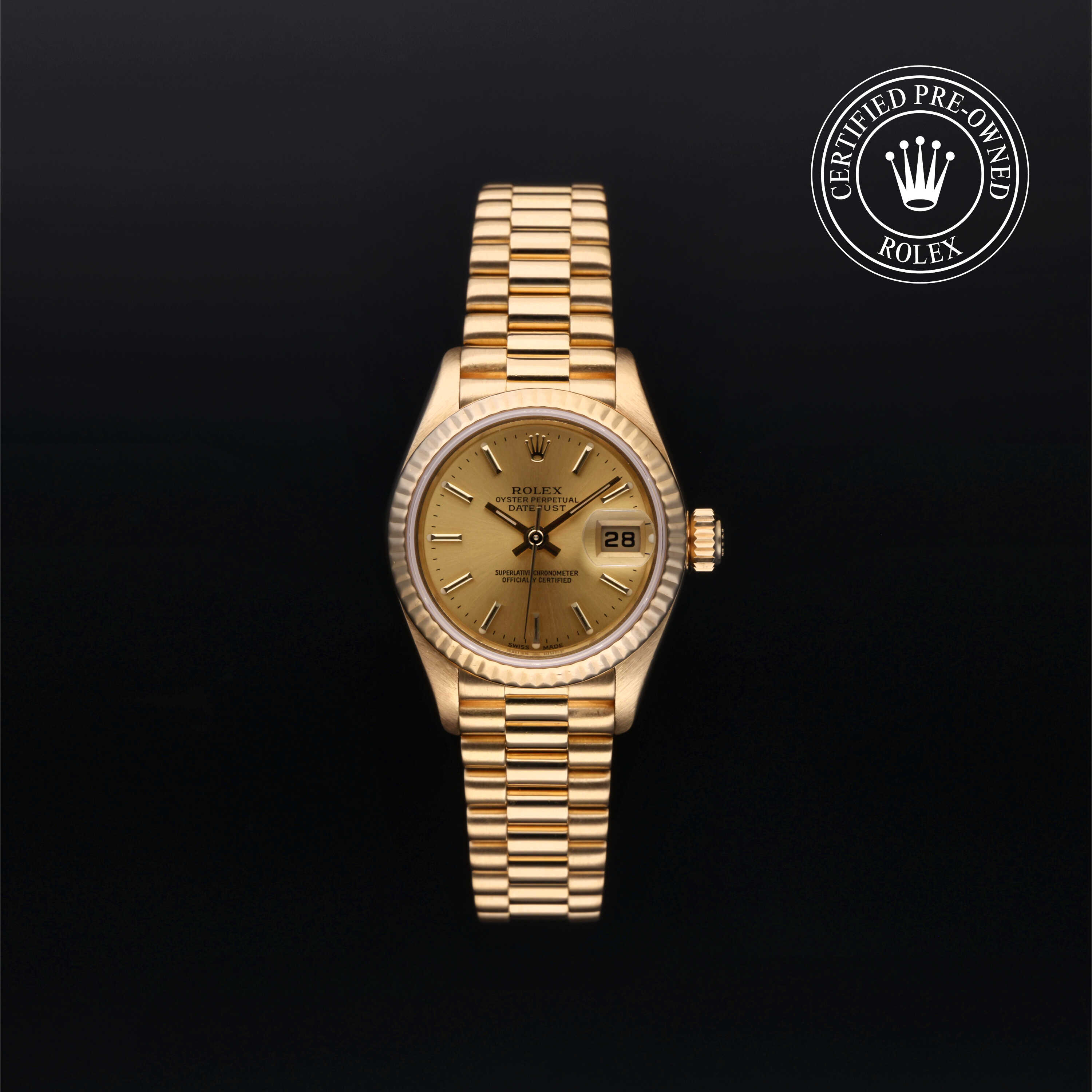 Rolex Lady-Datejust in 18 ct yellow gold  at Alson Jewelers